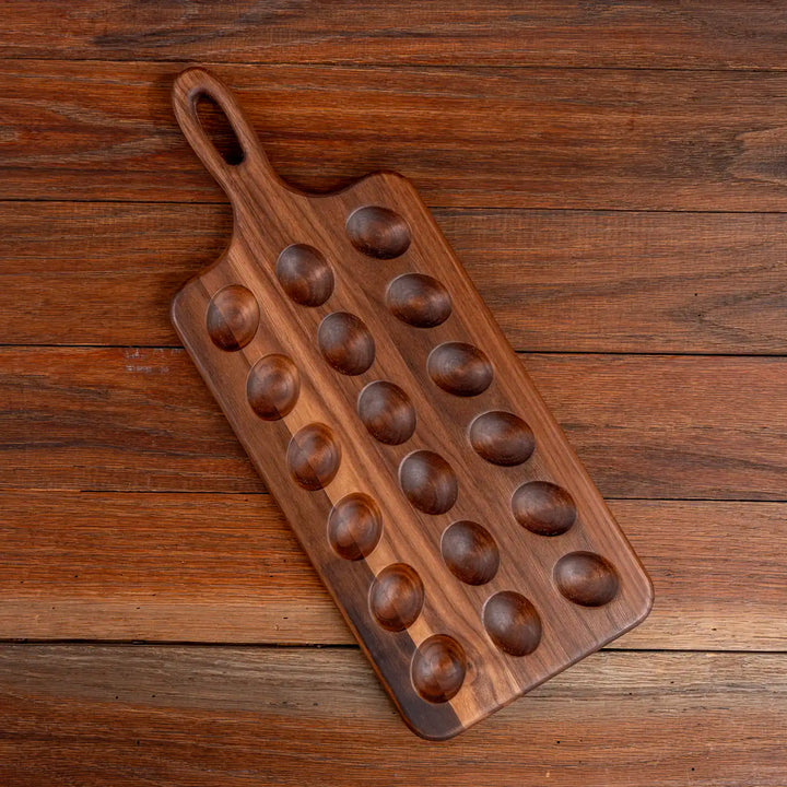 Walnut Deviled Egg Tray | 18 egg