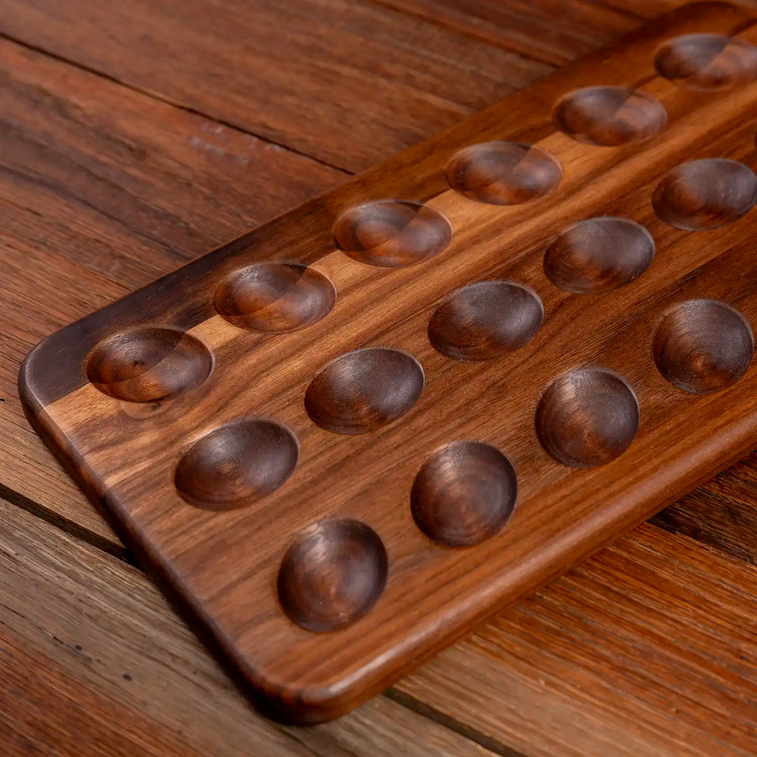 Walnut Deviled Egg Tray | 18 egg