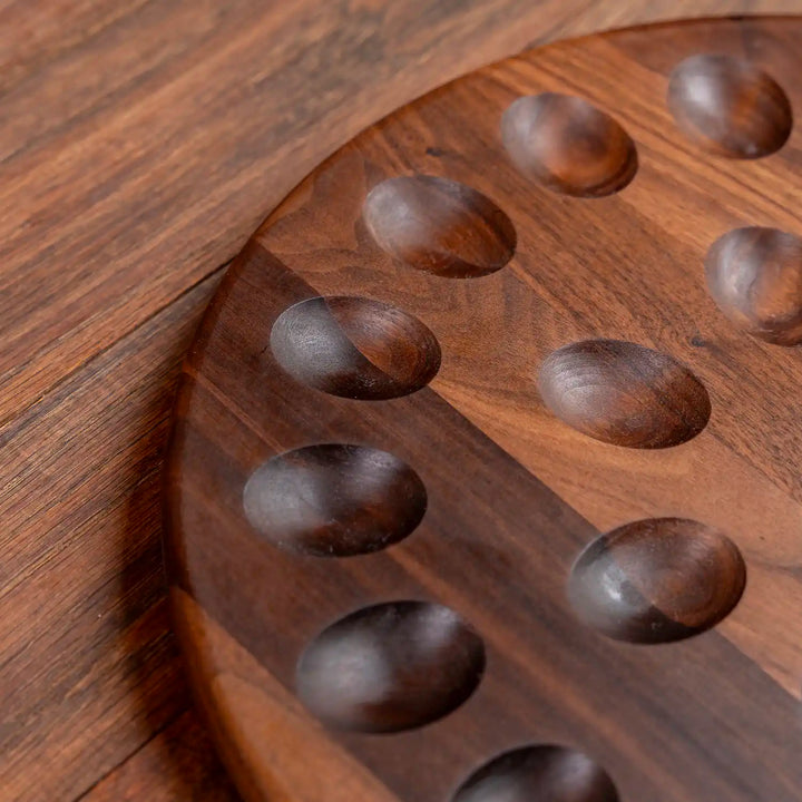 Walnut Deviled Egg Tray | 24 egg