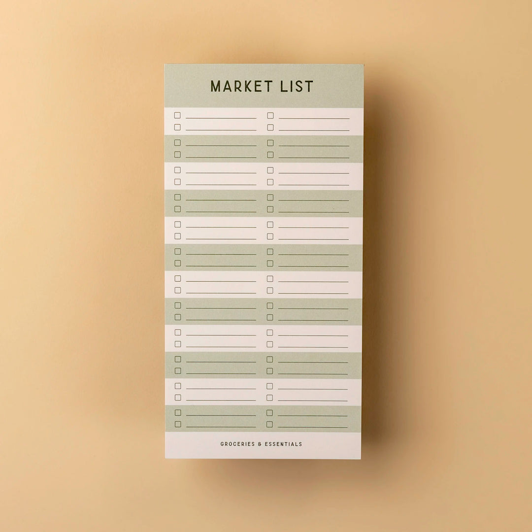 Striped Market List Notepad