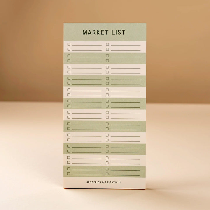 Striped Market List Notepad