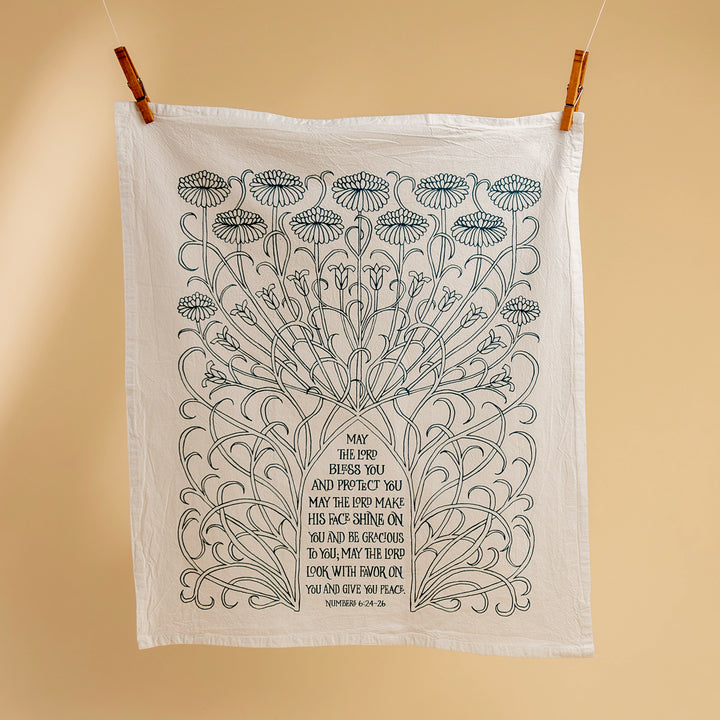 The Blessing Hymn Tea Towel