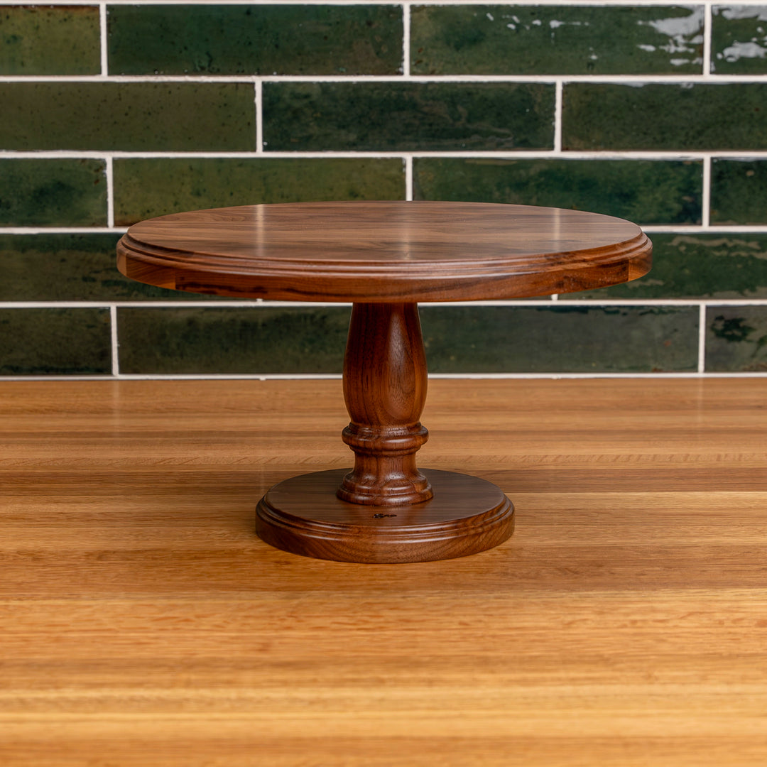 Walnut Cake Stand