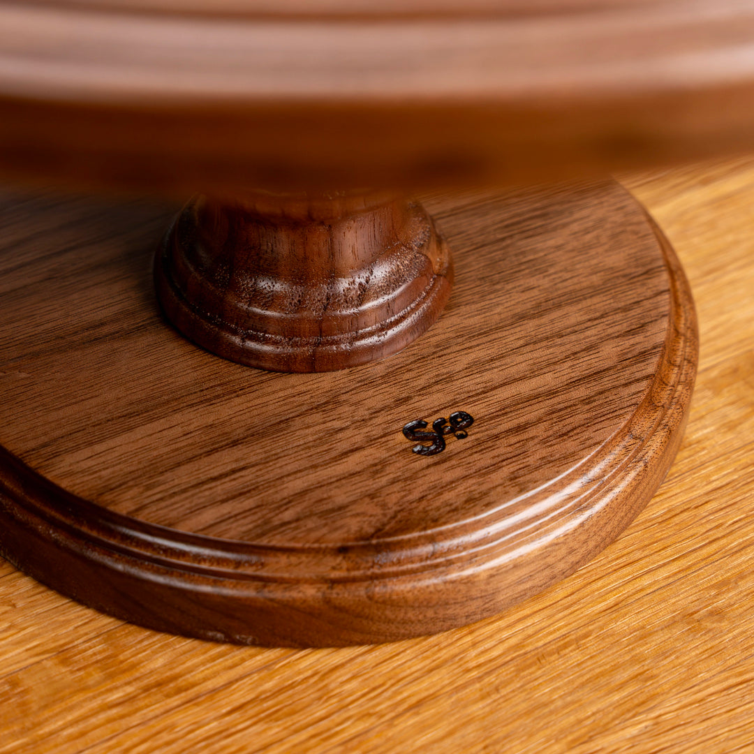 Walnut Cake Stand