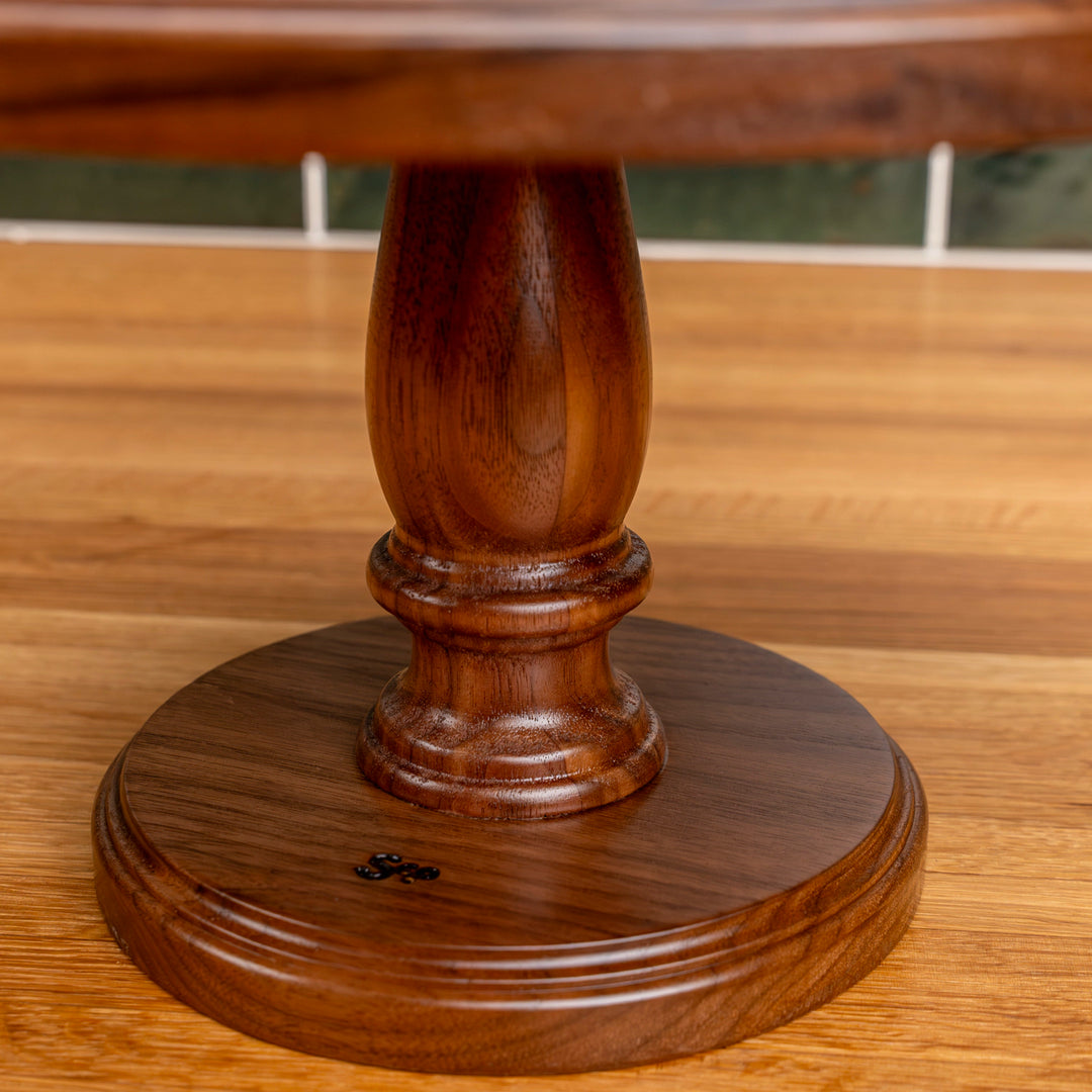 Walnut Cake Stand