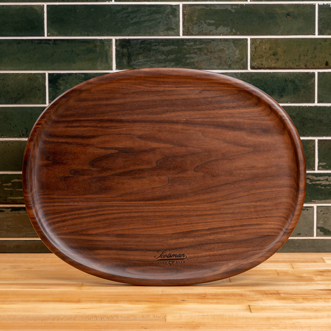 Walnut Oval Carving Board