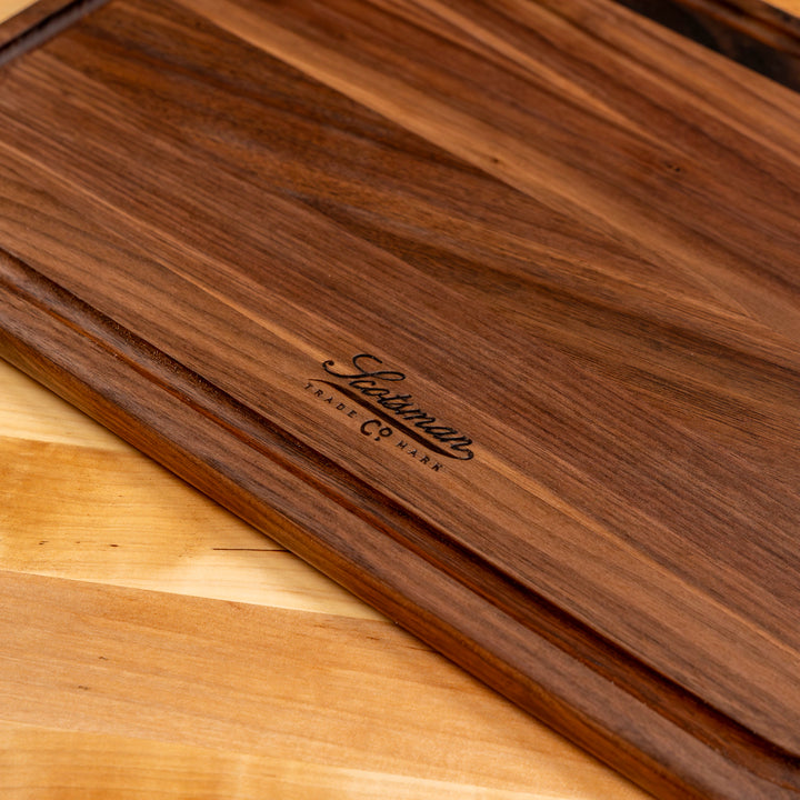 Walnut Rectangle Serving Board with Juice Groove