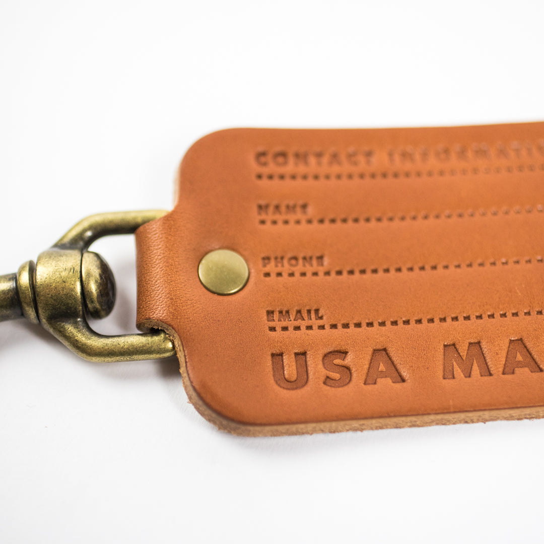 Scotsman Leather Luggage Tag