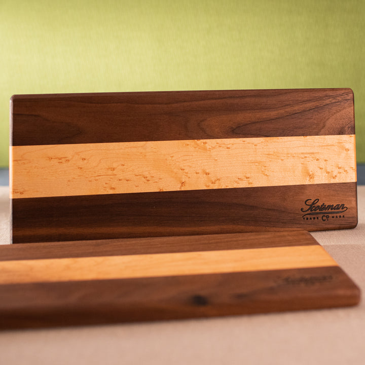 Walnut and Birdseye Maple Serving Board