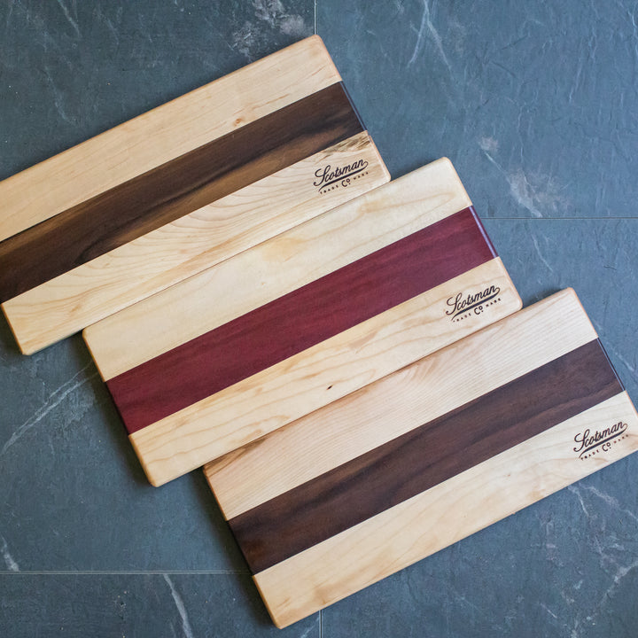 Maple and Purple Heart Serving Board