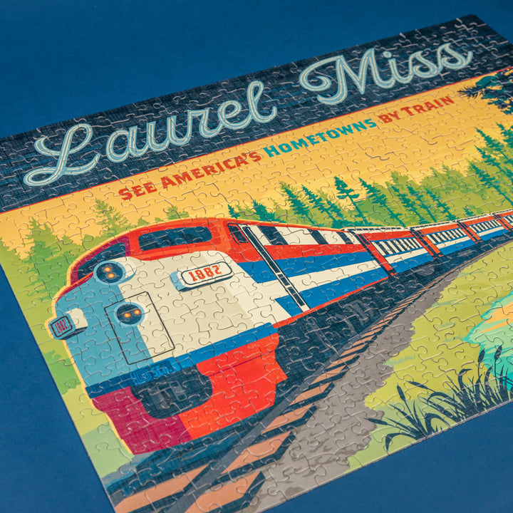 Laurel Train Mural Puzzle