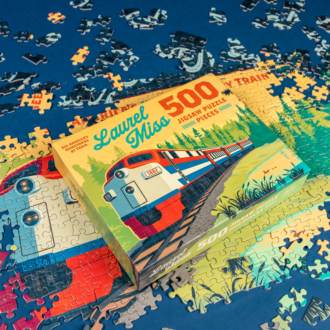 Laurel Train Mural Puzzle