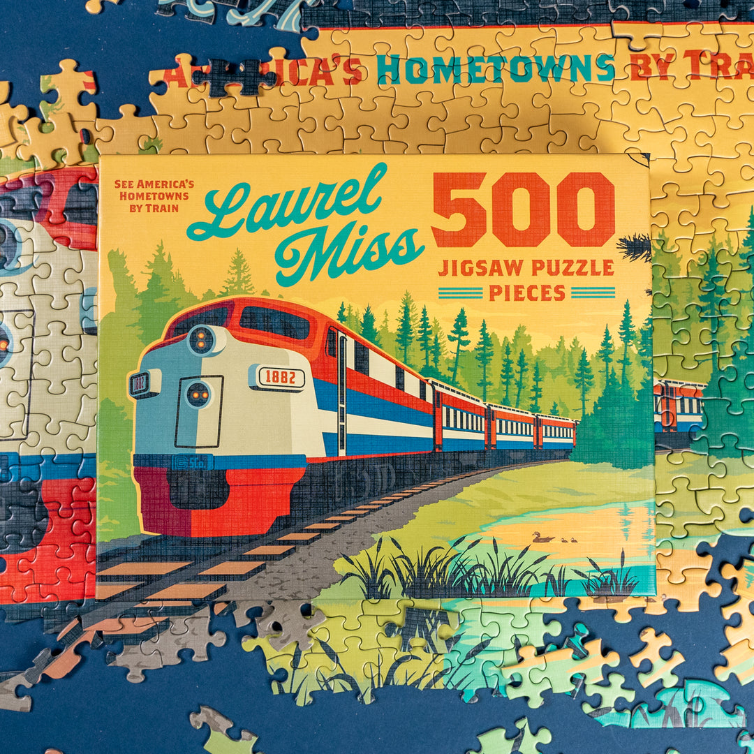 Laurel Train Mural Puzzle