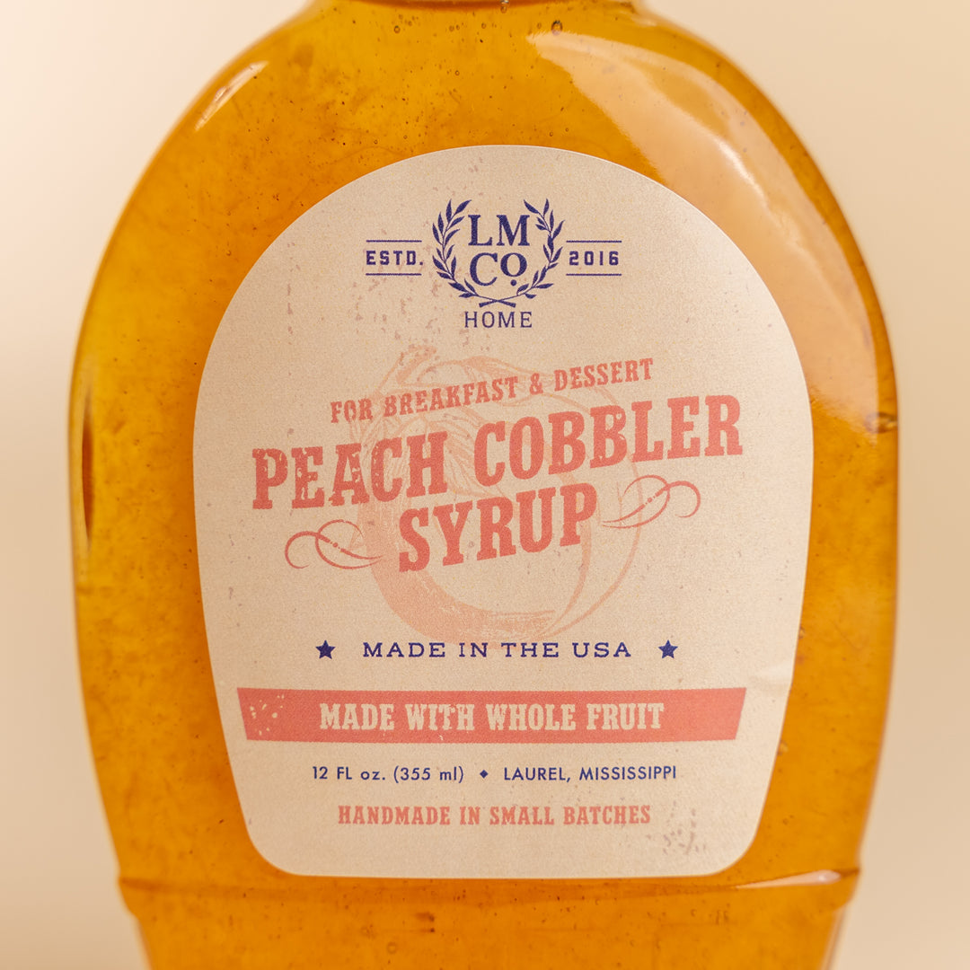 LMCo. Peach Cobbler Syrup