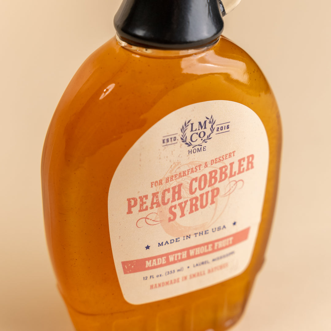 LMCo. Peach Cobbler Syrup