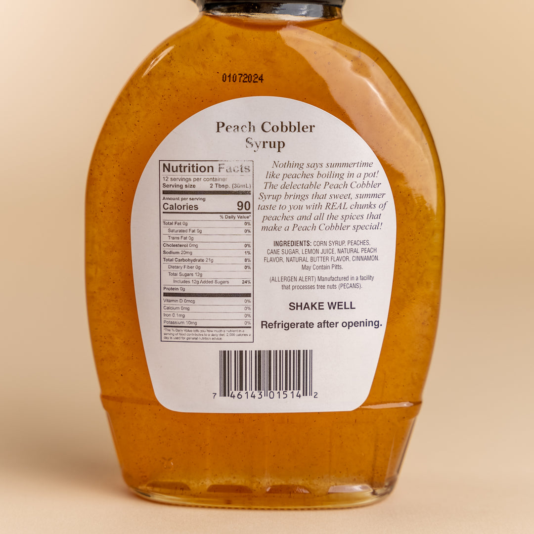 LMCo. Peach Cobbler Syrup