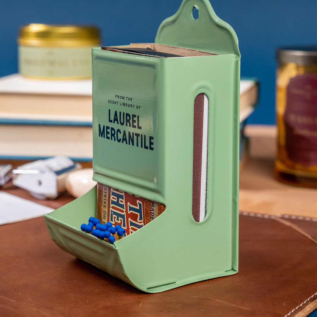 Scent Library Enameled Matchbox Holder