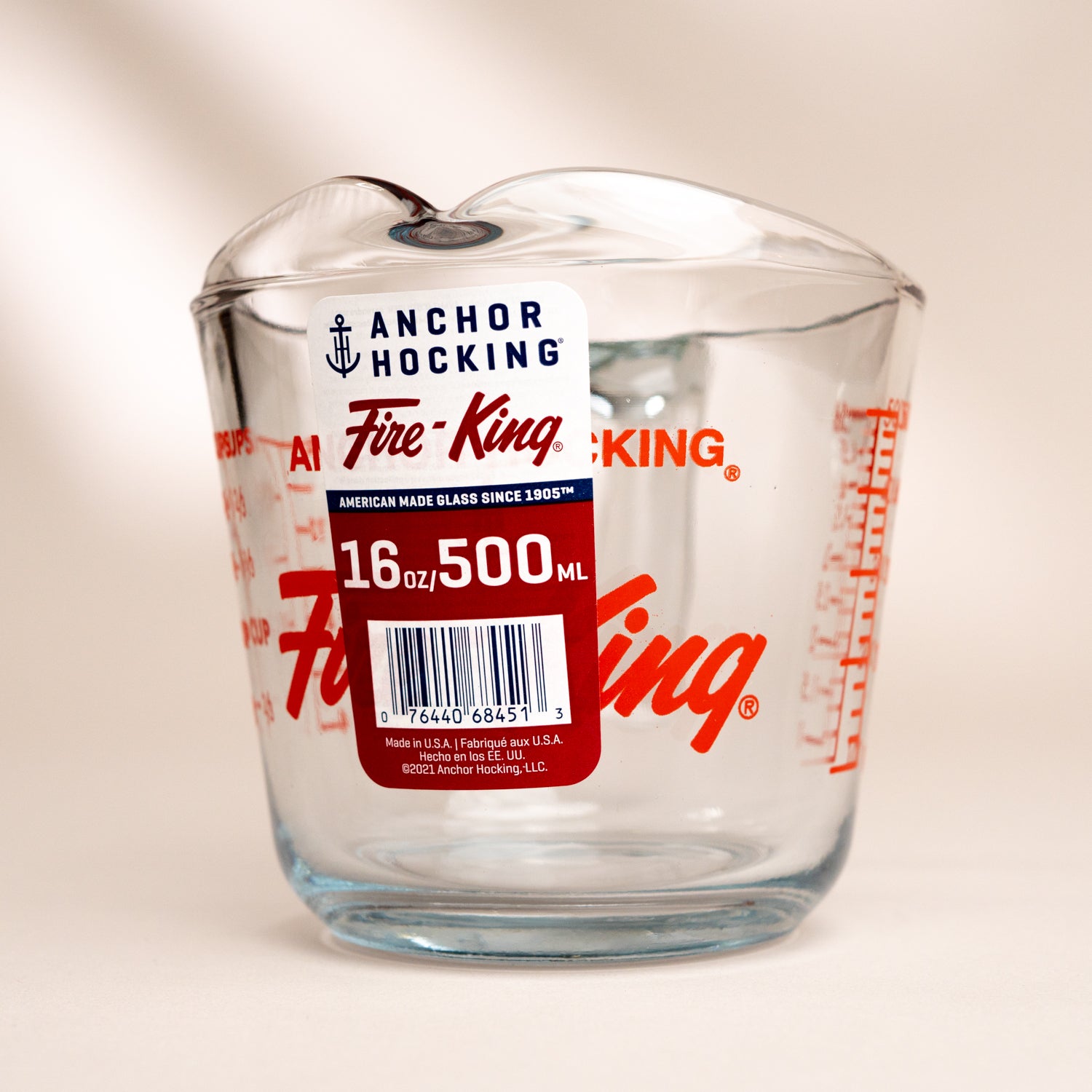 FIRE KING GLASSWARE MEASURING CUPS-ANCHOR