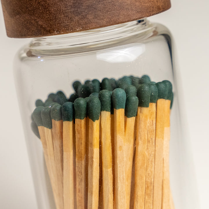 Evergreen Long Stem Matches Jar