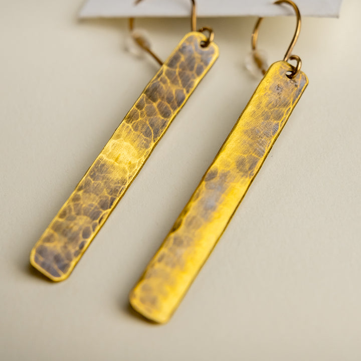 Novi Rectangle Bar Earrings