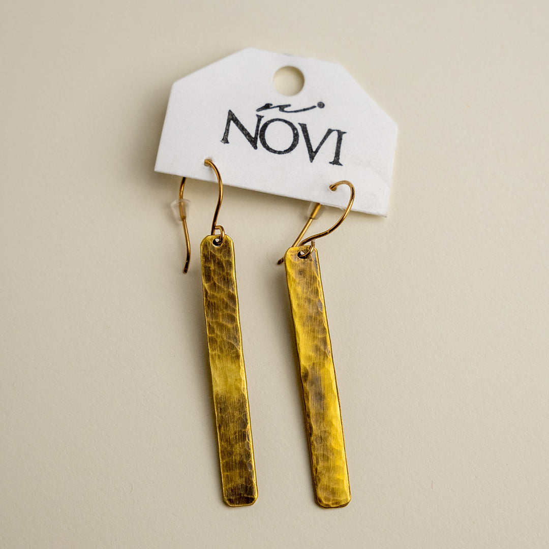 Novi Rectangle Bar Earrings