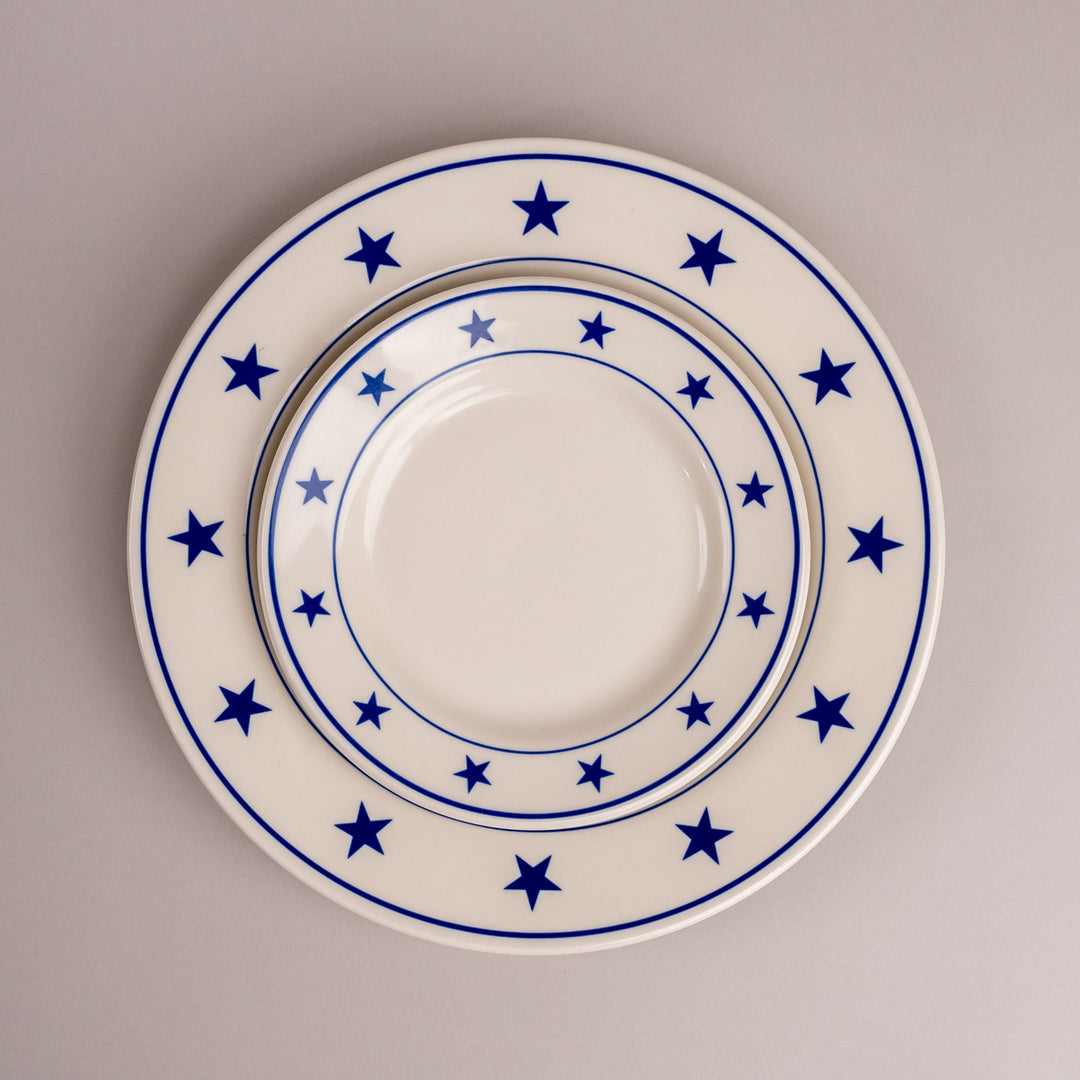 Blue Stars Dinner Plate