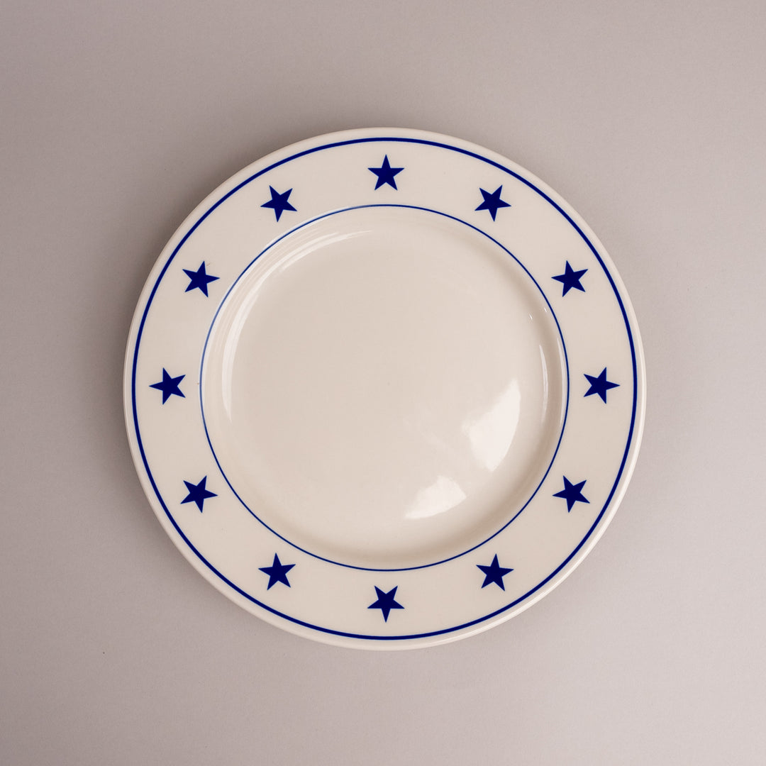 Blue Stars Salad Plate