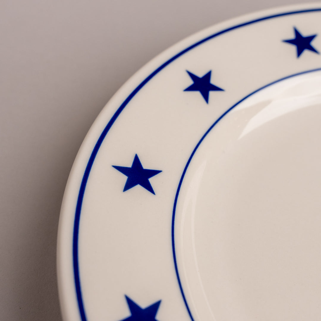 Blue Stars Salad Plate