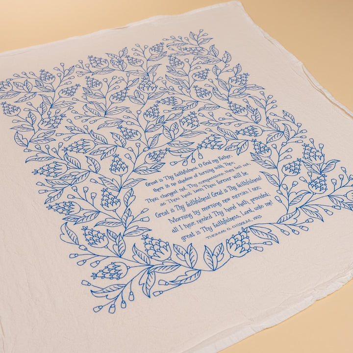 Great is Thy Faithfulness Hymn Tea Towel