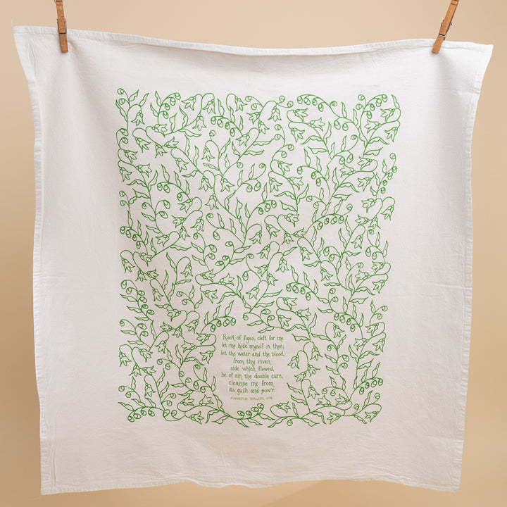 Rock of Ages Hymn Tea Towel