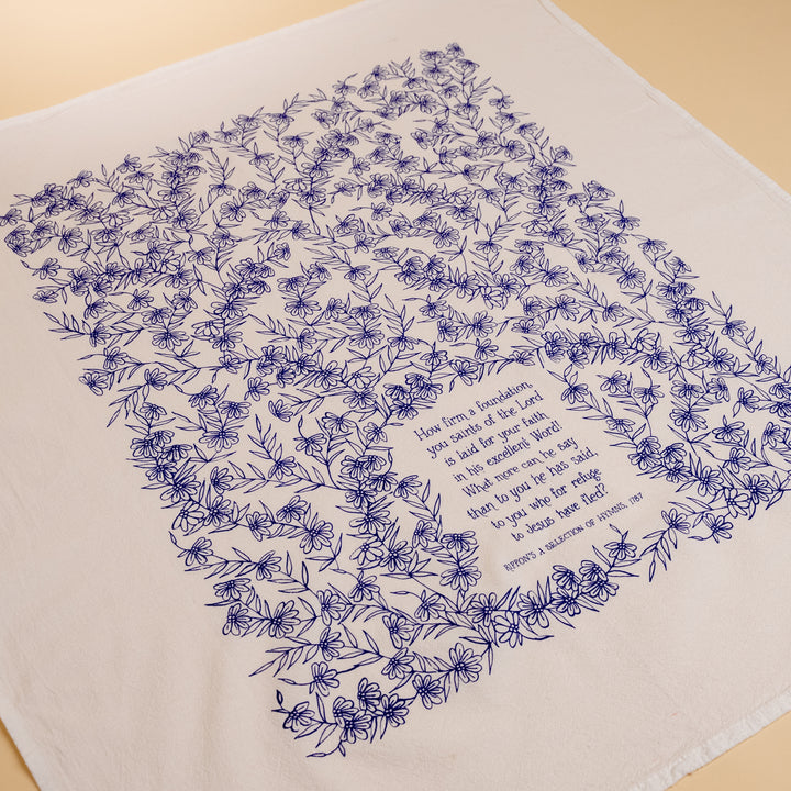 How Firm A Foundation Hymn Tea Towel