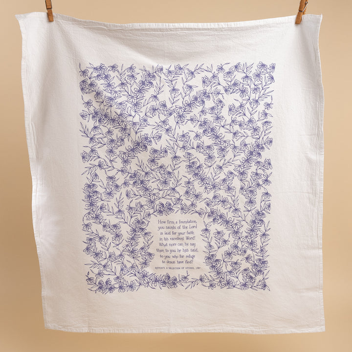 How Firm A Foundation Hymn Tea Towel