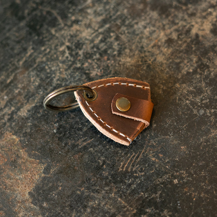 Scotsman Leather Guitar Pick Holder Key Ring