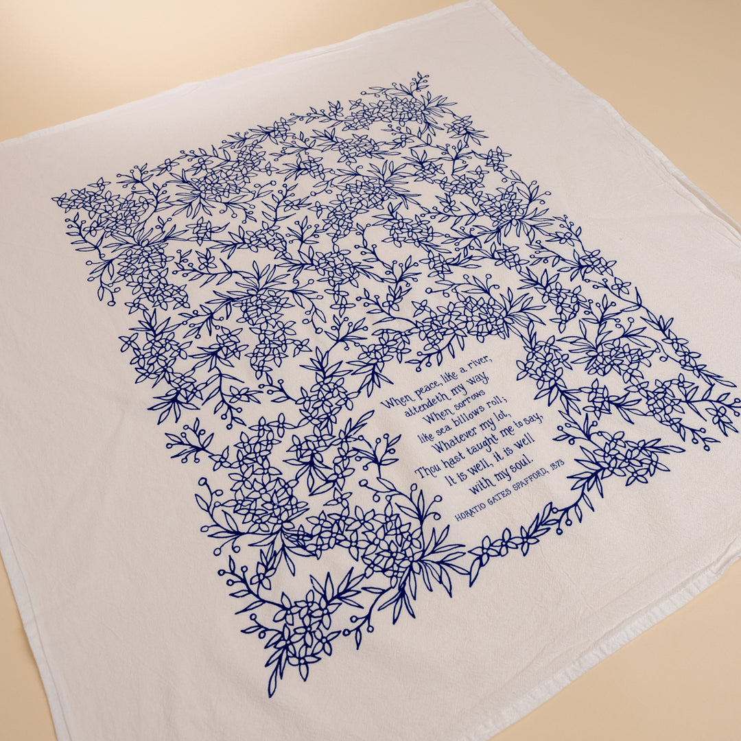 It Is Well Hymn Tea Towel