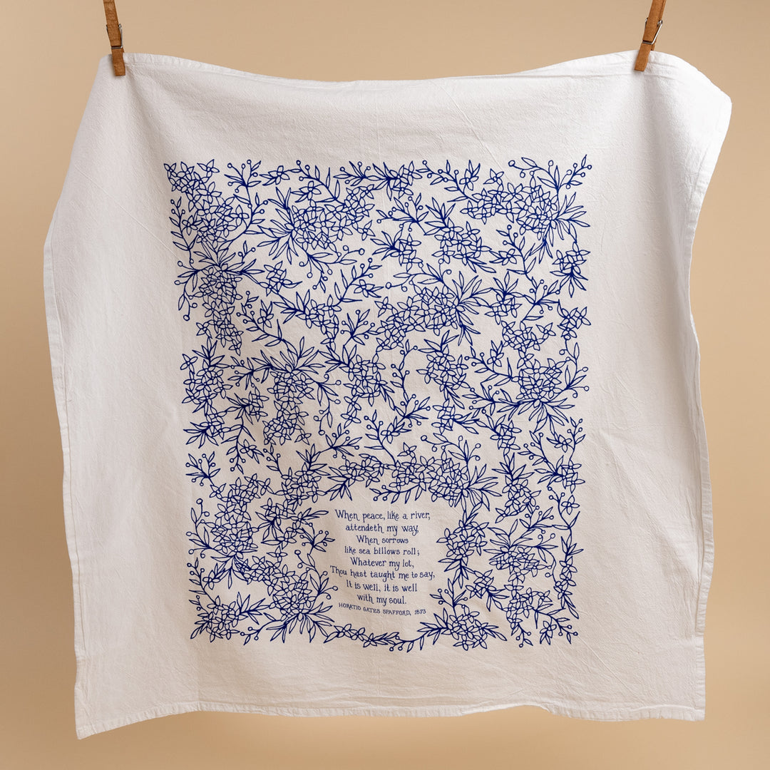 It Is Well Hymn Tea Towel