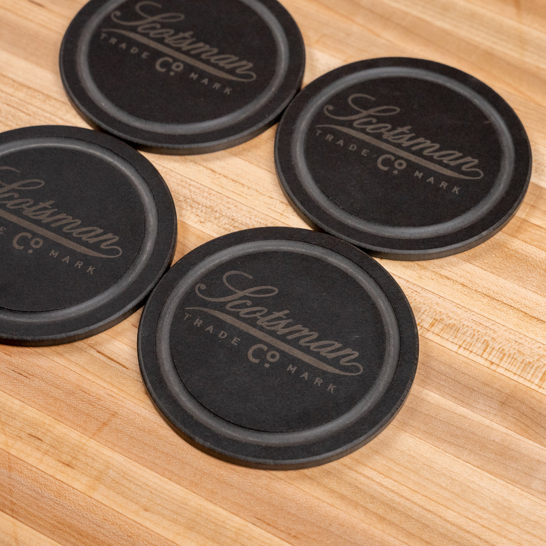 Stone Black Coaster Set