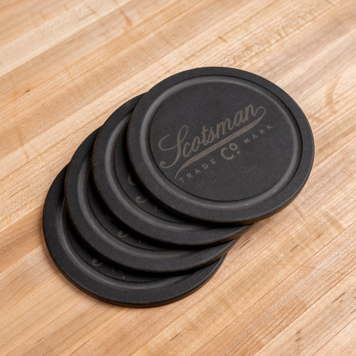 Stone Black Coaster Set