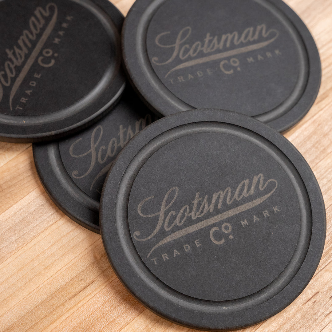 Stone Black Coaster Set