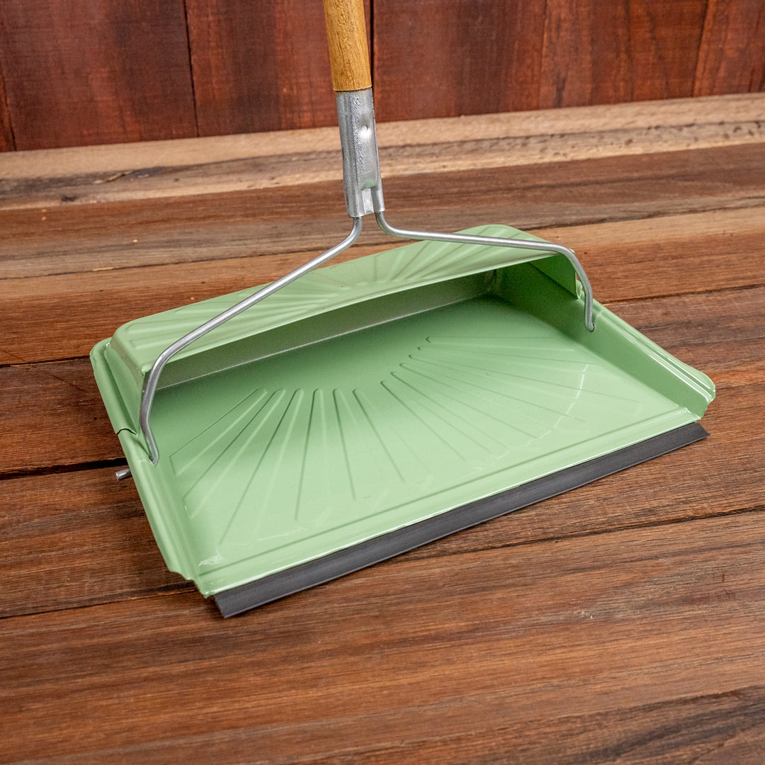 Dust Pan with Wooden Handle