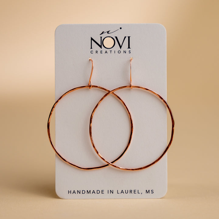 Novi Large Copper Hoops