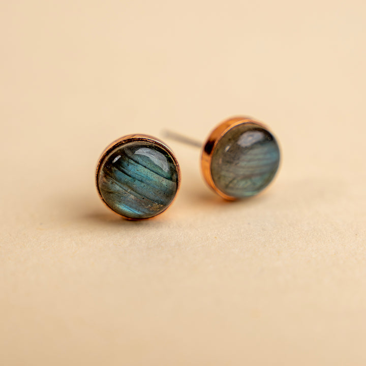 Novi Labradorite Studs