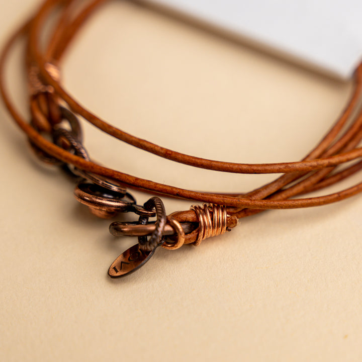 Novi Brown Leather Bracelet