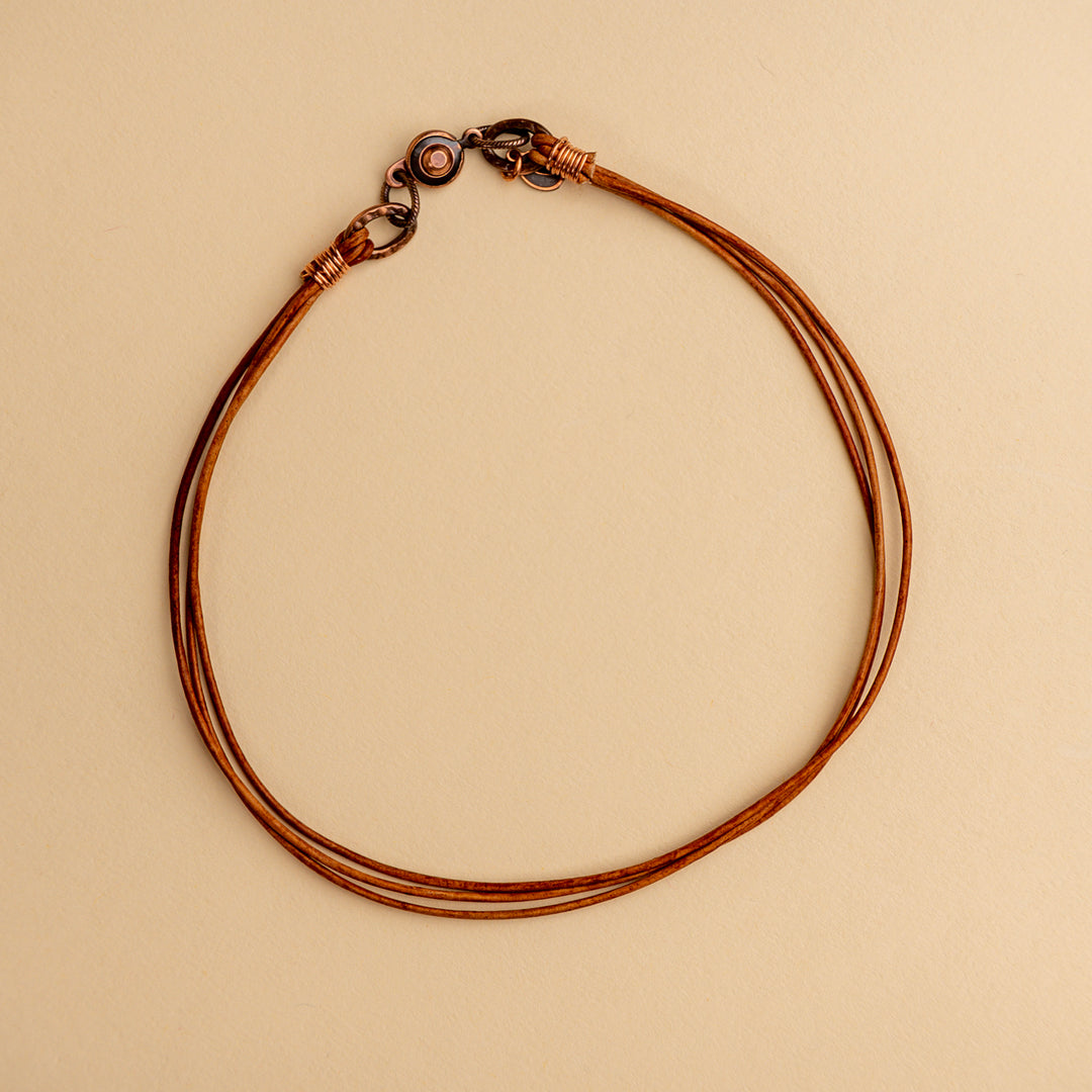 Novi Brown Leather Bracelet