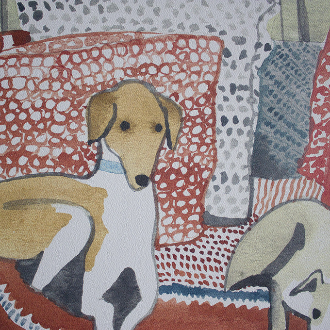 Whippets Watercolor