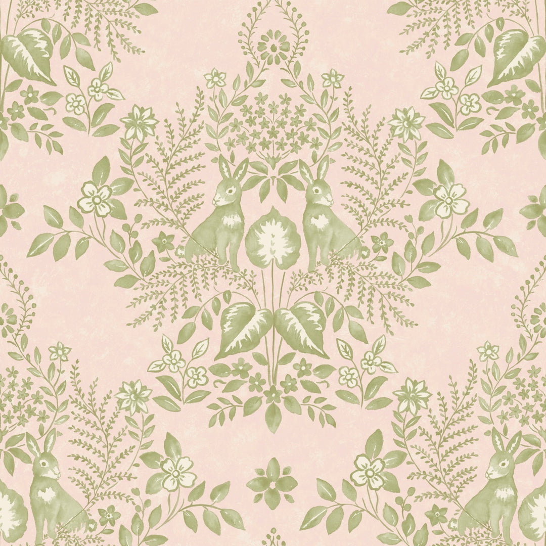 Cottontail Toile Premium Peel + Stick Wallpaper Roll