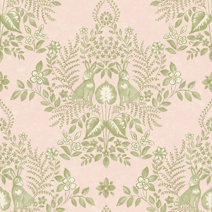 Cottontail Toile Premium Peel + Stick Wallpaper Roll