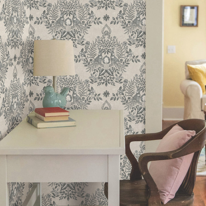 Cottontail Toile Premium Peel + Stick Wallpaper Roll