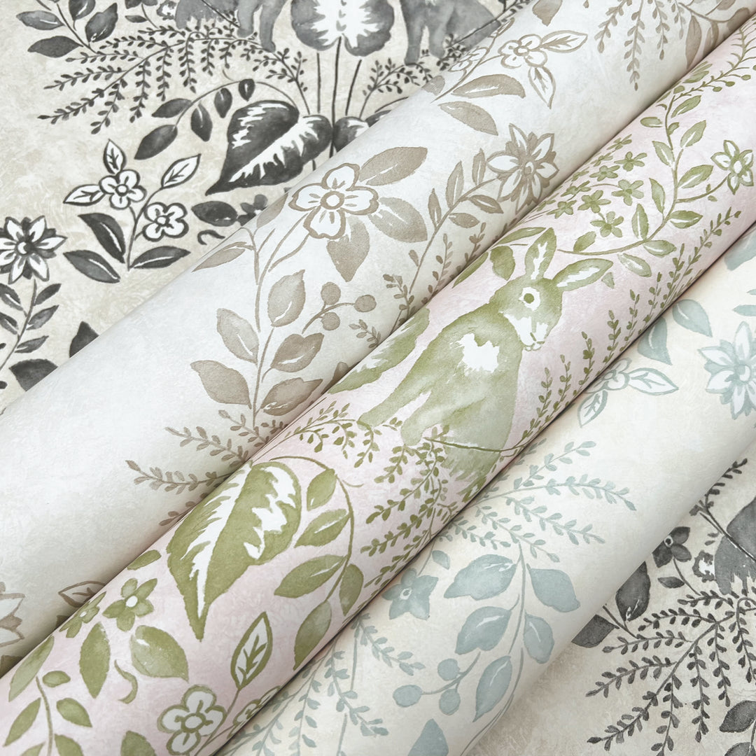 Cottontail Toile Premium Peel + Stick Wallpaper Roll