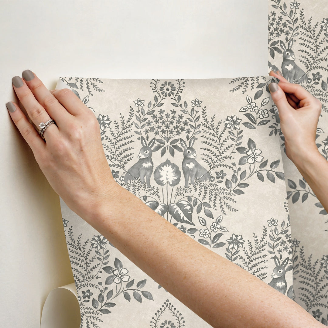 Cottontail Toile Premium Peel + Stick Wallpaper Roll