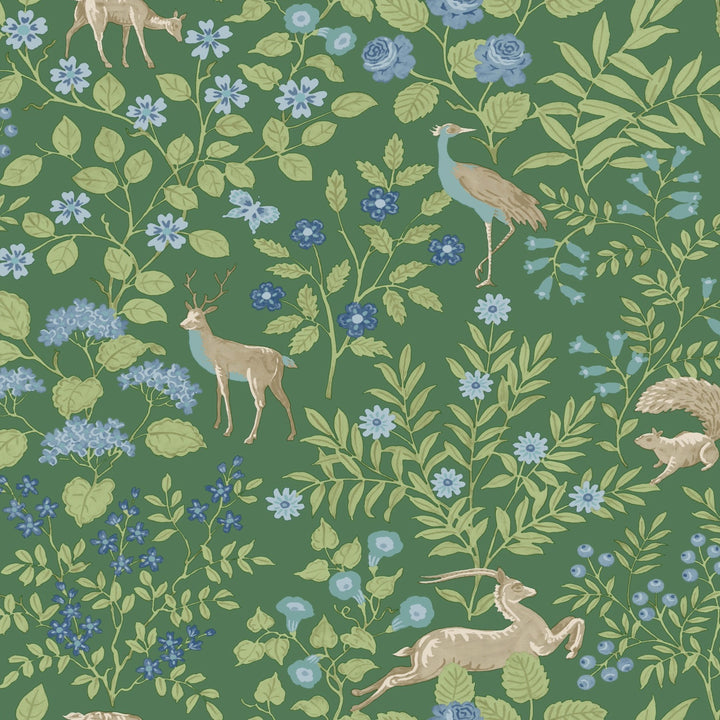 Woodland Floral Premium Peel + Stick Wallpaper Roll